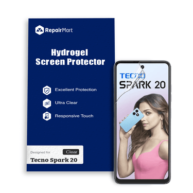 Tecno Spark 20 Compatible Premium Hydrogel Screen Protector With Full Coverage Ultra HD